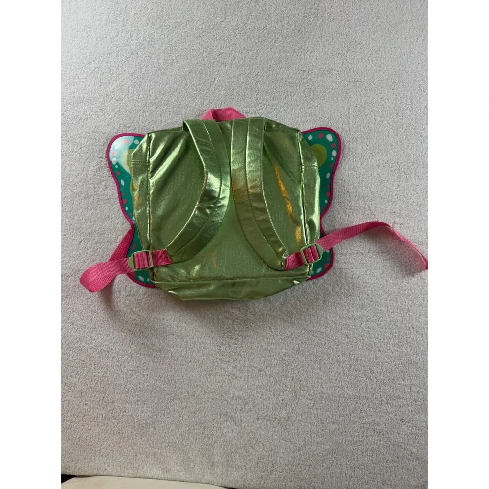 American Girl Butterfly Backpack Green Metallic Pink Wings GDW39 2019 Kids Bag